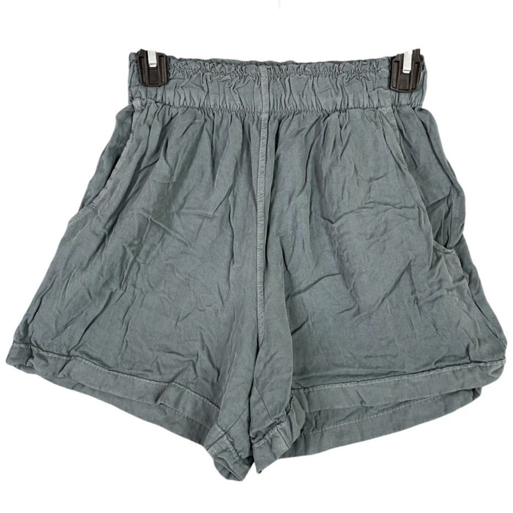 Altar'd‎ State Tencel High Waisted Smocked Elastic Waist Pockets Shorts S Womens